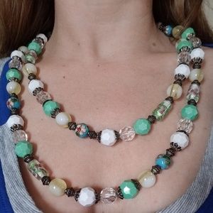 Designer Hand Painted Wrap Necklace
